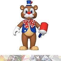 Circus Freddy: Action Figure Vinyl Figurine Bundle with 1 F N A F Theme Compatible Trading Card (67624)