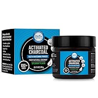 Activated Charcoal Teeth Whitening Powder With Natural Coconut | Spearmint, 20g