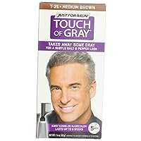 Touch of Gray Haircolor T-35 Medium Brown, 1 Each ( Pack of 2 ) JUST FOR MEN Touch of Gray Haircolor T-35 Medium Brown, 1 Each ( Pack of 2 )