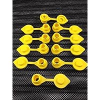 10 Yellow Fuel Gas Can Jug Vents/Cap Replacement Wedco Rotopax Gott Septer Anchor Blitz