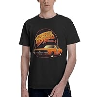 T-Shirt for Hazzard Dukes,Man's Athletic Short Sleeve Round Neck Top