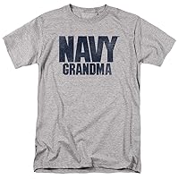 US Navy Grandma Mother's Day Unisex Adult T Shirt (X-Large) Athletic Heather