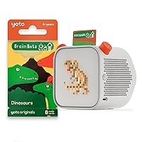 Yoto Player (3rd Gen.) + BrainBots: Dinosaurs Bundle – Kids Bluetooth Audio Speaker, All-in-1 Screen-Free Device for Stories Music Podcasts Radio White Noise Thermometer Nightlight Ok-to-Wake Clock