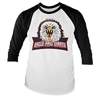 Officially Licensed Eagle Fang Karate Baseball Long Sleeve T-Shirt (White-Black)