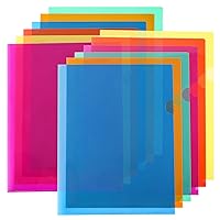 12Pcs A4 Plastic Stud Document Wallets Folders Filing Paper Storage Tool Kit 