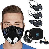 RZ Mask M3 Reusable Dust Mask and PPE Safety Kit Bundle - Woodworking, Landscaping, Shooting, Sanding