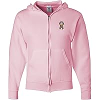 Autism Ribbon Pocket Print Full Zip Hoodie