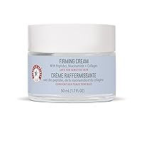 First Aid Beauty Firming Collagen Cream with Collagen, Peptides and Niacinamide – Day + Night Anti-Aging Face Moisturizer – 1.7 fl oz