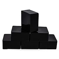 Set of 6 Black Pure Filtered Square Beeswaxes 2.4 oz
