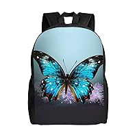 Beautiful butterfly print Backpacks Waterproof Light Shoulder Bag Casual Daypack For Work Traveling Hiking