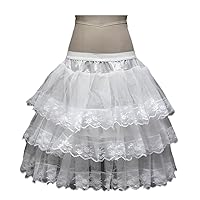 Kids Puffy Petticoat Ballet Flower Girl Underskirt Crinoline Tutu Skirts White
