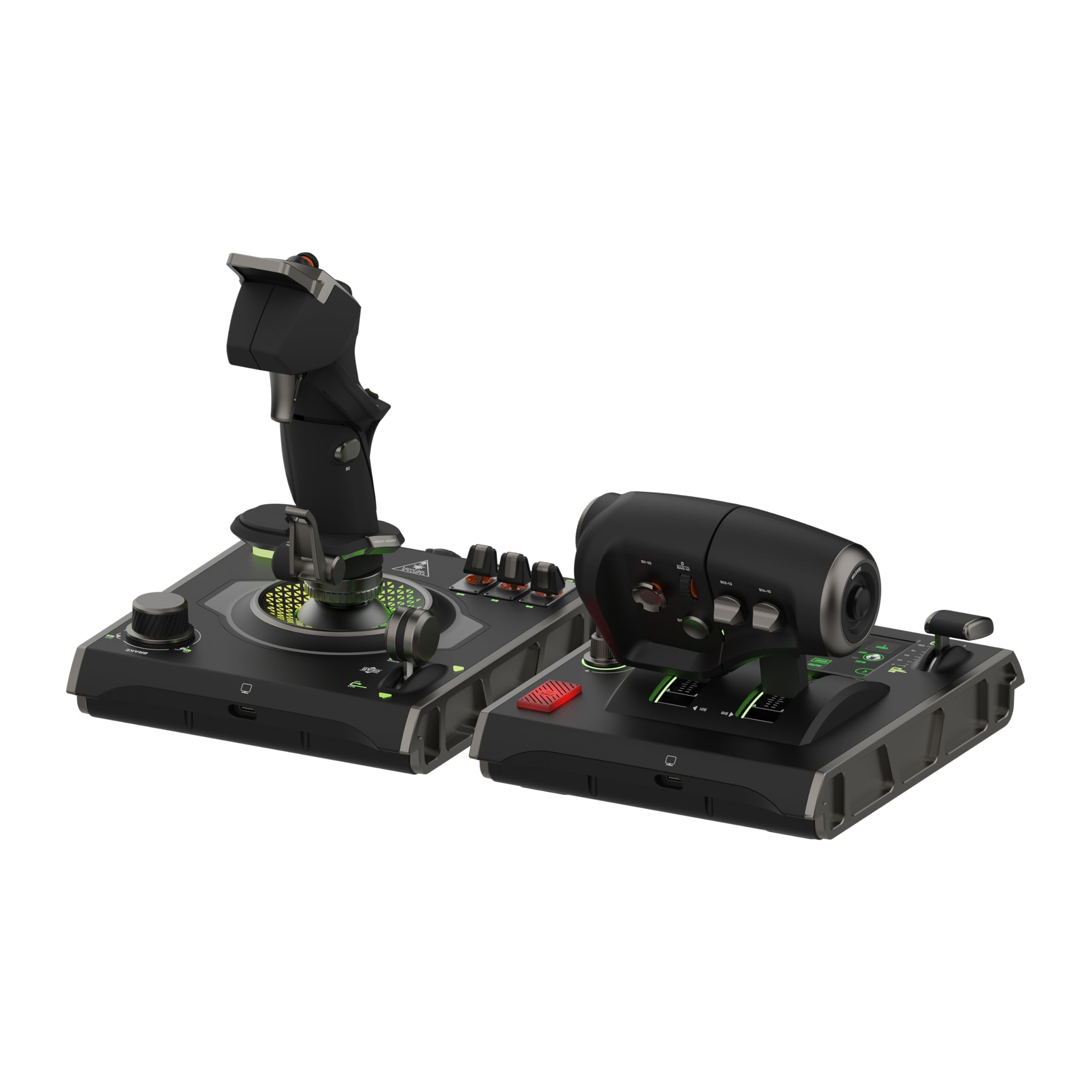 Turtle Beach VelocityOne Flightdeck Universal HOTAS Simulation System Joystick & Throttle for Air & Space Combat Simulation For Windows 10 & 11 PCs – Touch Display & Buttons, 139 Programmable Controls