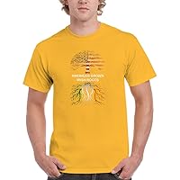 BBT Mens American Grown, Irish Roots T-Shirt Tee