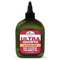Difeel Ultra Hair Growth Oil Infused with Basil and Castor Oil 2.5 ounce