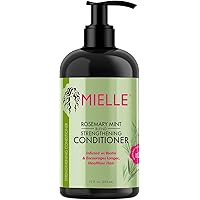 Miellee Organics Rosemary Mint Strengthening Conditioner with Biotin, 12 Ounce