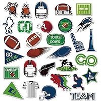 Football PVC Waterproof Stickers(30pcs) for Bottles,Luggages,Laptop,Skateboard,Notebooks,Cars,Motorcycles,Bicycles