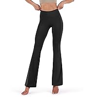 ODODOS Women's Bootcut Yoga Pants Tummy Control Non See Through Bootleg Gym Workout Pants