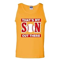 That's My Son Out There Baseball Sports Proud Parents Funny DT Adult Tank Top