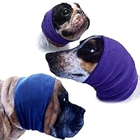 Happy Hoodie 3 Pack Bundle (Small, Large, XL) The Original Grooming & Force Drying Miracle Tool for Anxiety Relief & Calming Dogs, Purple & Blue