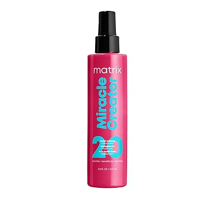 Matrix Miracle Creator Leave-In Conditioner Spray | Moisturize & Detangle | Frizz Control Treatment | Heat Protectant | For All Hair Types & Textures | Sulfate Free | Packaging May Vary