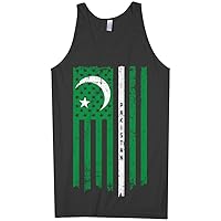 Threadrock Men's Pakistani American Flag Tank Top