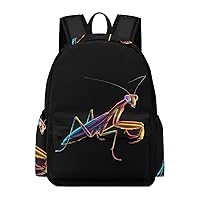 Praying Mantis Bug Laptop Backpack for Women Men Cute Shoulder Bag Printed Daypack for Travel Sports Work