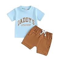 Baby Boy Clothes Toddler Summer Outfit Short Sleeve T-Shirt Tee Tops Joggers Casual Shorts 2Pcs Clothing Set