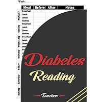 Diabetes Reading Tracker: 2 Years of Sheet to track your daily reading for the week with Index & Pre-Numbered Pages record reading before and after ... Goals Weekly Health Heathly Diabetes log