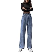 Apparel Short Waist Vintage Straight Trouser Casual Pants Women's Hight Women's Jeans Jean Women Pants