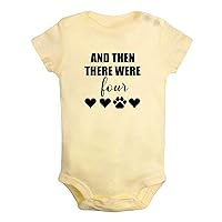 And Then There Were Four Funny Romper Newborn Baby Bodysuits Infant Cute Jumpsuits 0-24 Months Babies One-Piece Outfits