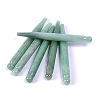 Massage Stick Acupoint Probe Jade Tool from Face Eye Shadow Body Pressing Energy Stone 1Pcs (Color : 1pc Green Aventurine)