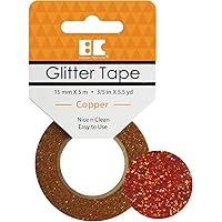 Best Creation Glitter Tape, 15mm by 5m, Copper