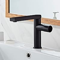 Faucets,Sink Tap,Bathroom Basin Faucet Mixer Brass Washbasin Faucet Single Handle Vessel Sink Mixer Tap/Black