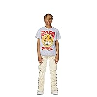 Boys Quinto T-Shirt/Stacked Flare Cargo Jean