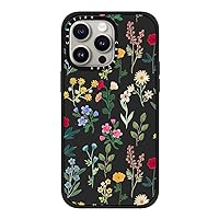CASETiFY Impact Case for iPhone 15 Pro Max [4X Military Grade Drop Tested / 8.2ft Drop Protection] - Flower Prints - Spring Botanicals 2 - Matte Black