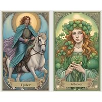 Star Path Lenormand Oracle Cards. 46 Extended Lenormand Cards Deck. Pre-Raphaelite Lenormand Fortune Telling and Divination Cards.