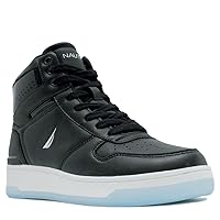 Nautica Men's High-Top Fashion Sneakers - Lace-Up Trainers for Stylish Basketball Style and Comfortable Walking Shoes-Oakford