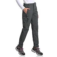 BALEAF Women's Hiking Fleece-Lined Ski Pants Windproof Water-Resistant Outdoor Insulated Soft Shell