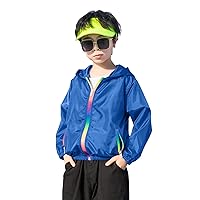 Thin Top Kids Boys Girls Sun Hoodie Jacket Toddler Lightweight Summer Breathable Outwear Loose Fitting Tops for