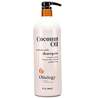 Coconut Oil Shampoo – Nutrient Rich Shampoo Restores Damaged & Lifeless Hair | Botanically Infused | Provides Intense Shine | Nourishing | Made in USA, Paraben Free & Cruelty Free (32 oz)