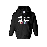 Awkward Styles Personalized Hoodie for Girls Boys Toddler DIY Design Photo Text Custom Full Zip Hooded Front/Back Print