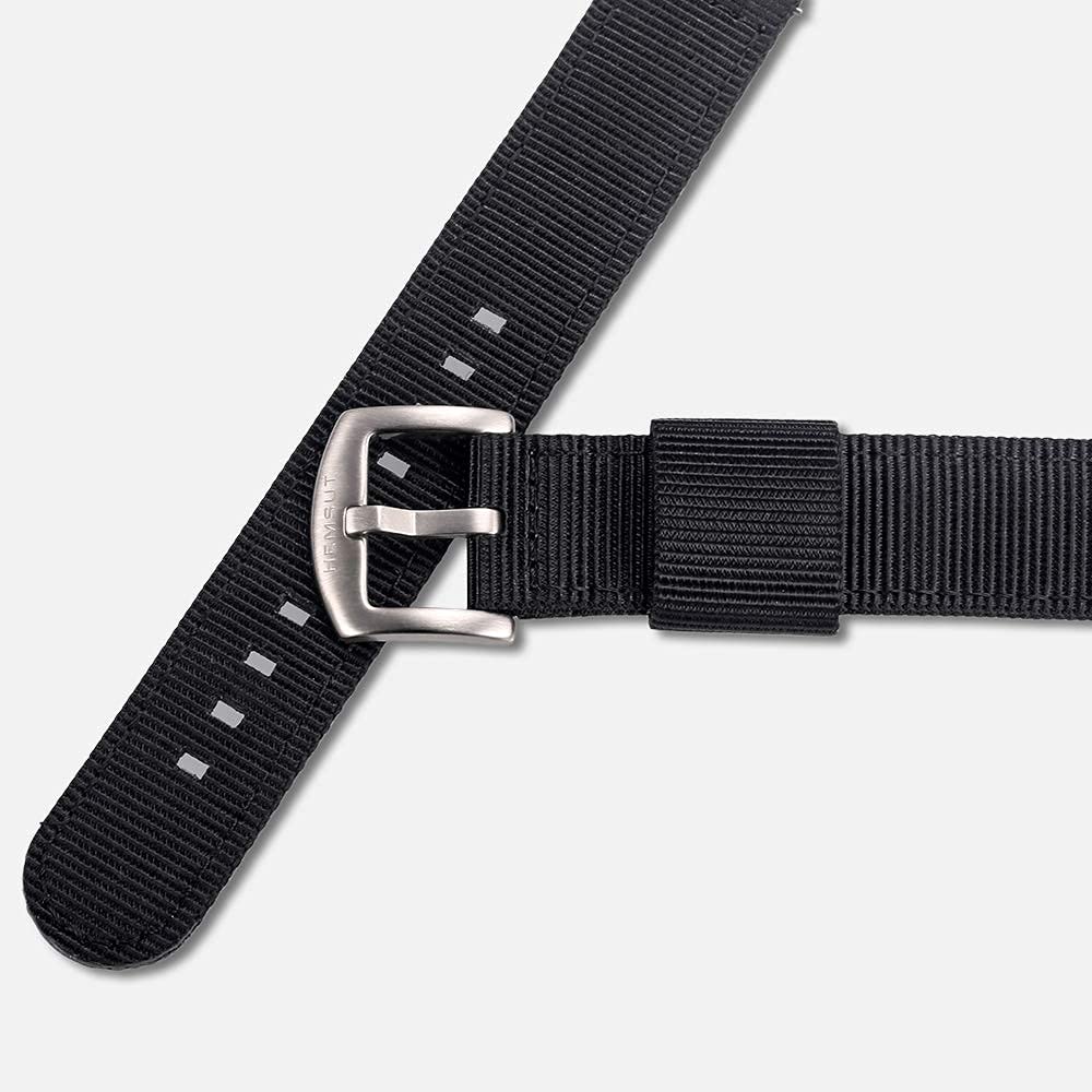 torbollo Quick Release Watch Bands - Choice of Color, Width (18mm, 20mm, 22mm or 24mm) - Watch Straps, Quality Nylon Strap and Heavy Duty Brushed Buckle