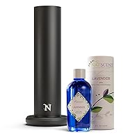 Dynamo Diffuser with Lavender Fragrance Oil Included, Bundle of Smart Aromatherapy Diffuser & Plug & Play 4oz Fragrance Oil Bottle, Essential Oil Blends for Home, Office, Spa – Black