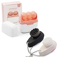 Small Ice Roller with Case & 2 Pcs Facial Cleansing Brushes