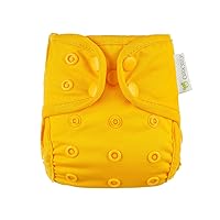OsoCozy Newborn Cloth Diaper Covers - Adjustable Snap Fit & Double Leg Gussets for Baby Boys & Girls from 6-12 Pounds.
