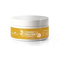 Plant Therapy Coconut Ylang Ylang Body Cream 8 oz Moisturize & Uplift, Restore Softness & Hydration, Vitamins and Antioxidants to Soften, Smooth, and Firm Skin