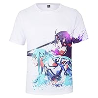 Anime Sword Art Online SAO 3D Printed T-Shirt Short Sleeve Shirts Cosplay Pullover Top Tees