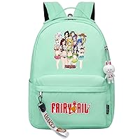 Fairy Tail Waterproof Bookbag Anime Graphic Large Laptop Knapsack Casual Travel Daypack for Hiking