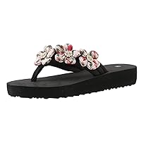 Black Low Block Heels Cute Slippers With Back White Wedding Heels Womens Water Sandals Size 8