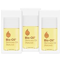 Bio-Oil Natural Skincare Oil, Serum for Scars and Stretch Marks, Face and Body Moisturizer for Dry Skin, with Organic Jojoba Oil, Vitamin E, For All Skin Types, 85 oz (Pack of 3)